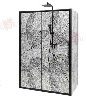 Душевой уголок AvaCan FB 140-160 + SB 80 чёрный